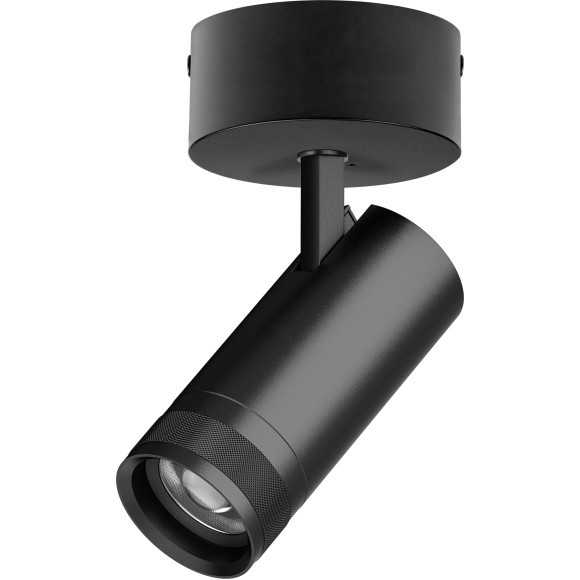 Черный накладной светильник с изм. углом и цветностью 20Вт 1400Лм CRI90 20-55° 2700-4200-6000К Canno Pro Lightstar C4207SO