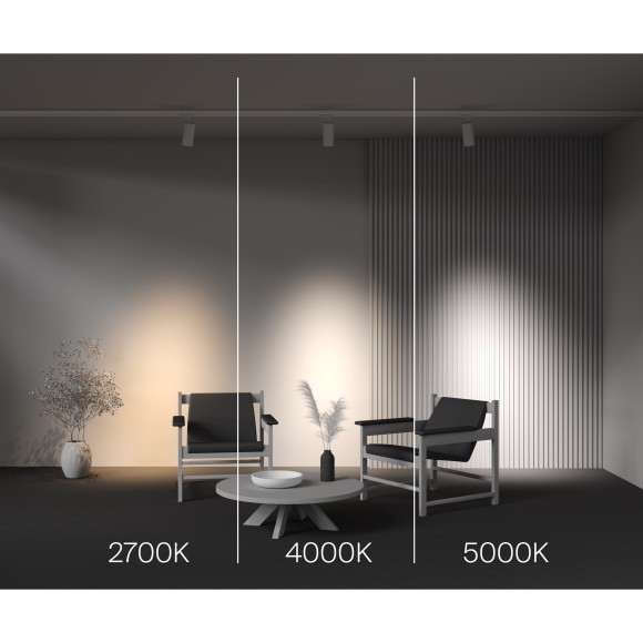 Трековый трехфазный светодиодный светильник Maytoni Trinity Focus Led TR197-3-40WCCT-M-W