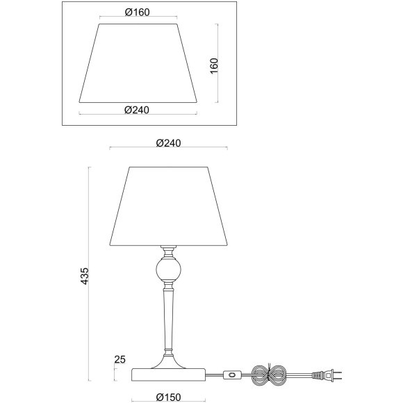 Интерьерная настольная лампа Freya Rosemary FR5190TL-01BS1