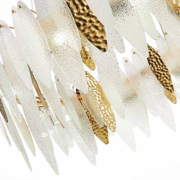 SL1224.203.10 Люстра подвесная ST-Luce Золотистый/Прозрачный, Белый E14 10*60W LASTRA SL1224.203.10 Люстра подвесная ST-Luce Золотистый/Прозрачный, Белый E14 10*60W LASTRA