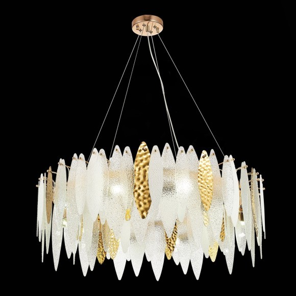 SL1224.203.10 Люстра подвесная ST-Luce Золотистый/Прозрачный, Белый E14 10*60W LASTRA SL1224.203.10 Люстра подвесная ST-Luce Золотистый/Прозрачный, Белый E14 10*60W LASTRA