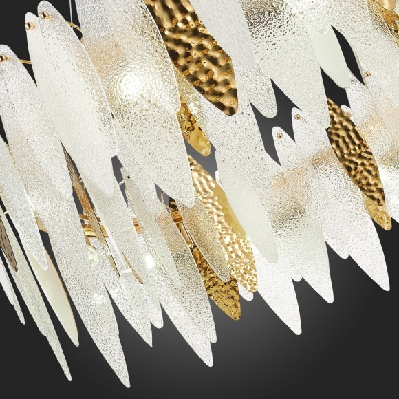 SL1224.203.10 Люстра подвесная ST-Luce Золотистый/Прозрачный, Белый E14 10*60W LASTRA SL1224.203.10 Люстра подвесная ST-Luce Золотистый/Прозрачный, Белый E14 10*60W LASTRA