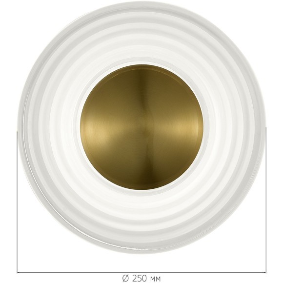 SL6125.301.01 Светильник настенный ST-Luce Латунь/Прозрачный LED 1*6W 3000K MOON SL6125.301.01 Светильник настенный ST-Luce Латунь/Прозрачный LED 1*6W 3000K MOON