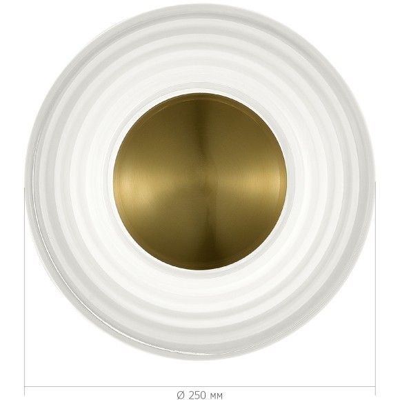 SL6125.301.01 Светильник настенный ST-Luce Латунь/Прозрачный LED 1*6W 3000K MOON SL6125.301.01 Светильник настенный ST-Luce Латунь/Прозрачный LED 1*6W 3000K MOON