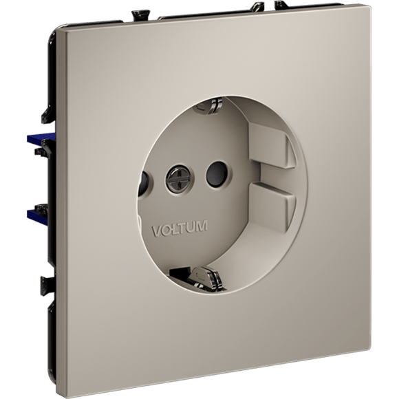 VLS040203 Розетка встраиваемая с заземлением и защитными шторками максимальный ток 16 Ампер (3500 Ватт) кашемирового цвета VOLTUM S70 (кашемир) VLS040203 Розетка встраиваемая с заземлением и защитными шторками максимальный ток 16 Ампер (3500 Ватт) кашемирового цвета VOLTUM S70 (кашемир)