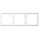VLS100302 Рамка пластиковая для электрических изделий белого матового цвета VOLTUM серии S70 на 3 поста (белый матовый)