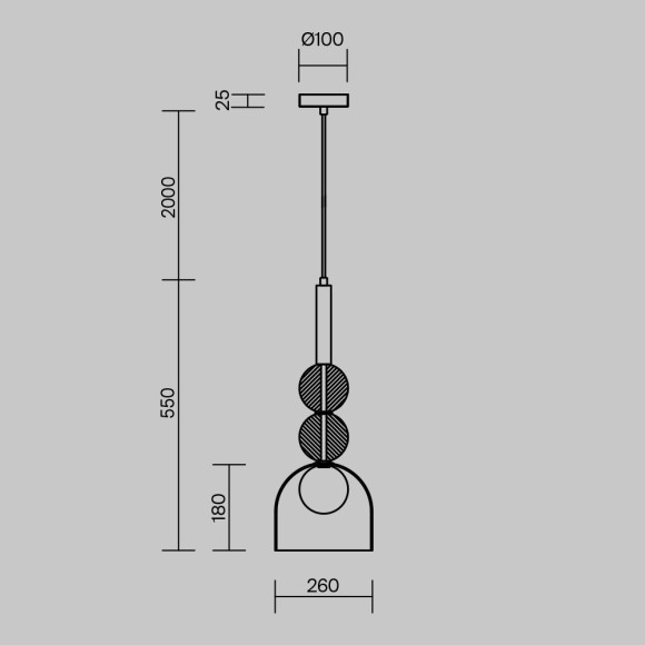 Подвесной светильник Freya FR5482PL-01BS Подвесной светильник Freya FR5482PL-01BS
