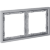 VLS100216 Рамка пластиковая для электрических изделий серого цвета VOLTUM серии S70 на 2 поста (серый)