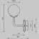 Бра Maytoni Erich MOD221-WL-01-N никель, настенный светильник шар стекло, 1xE14, дизайнерское бра Бра Maytoni Erich MOD221-WL-01-N никель, настенный светильник шар стекло, 1xE14, дизайнерское бра