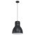 43621 EGLO EBURY Подвесной светильник, 1xE27, 60Вт, H1100, D380, сталь, черный/белый