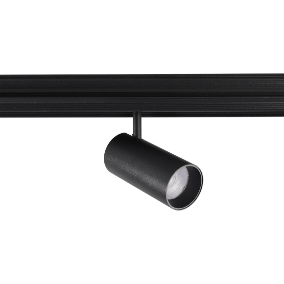 Crystal Lux CLT 0.33 003 12W BL 3CCT-SMART 1409/375 Черный магнитный трековый спот с CCT переключаемой цветовой температурой или SMART управлением (при исп. драйвера CLT 0.203 08/09 SMART), 12Вт 1020Лм 3000,4000,6000К 24° CRI90 48V