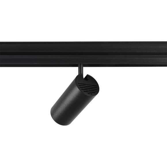 Crystal Lux CLT 0.33 003 12W BL 3CCT-SMART 1409/375 Черный магнитный трековый спот с CCT переключаемой цветовой температурой или SMART управлением (при исп. драйвера CLT 0.203 08/09 SMART), 12Вт 1020Лм 3000,4000,6000К 24° CRI90 48V