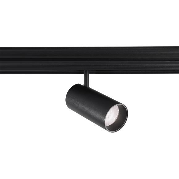 Crystal Lux CLT 0.33 003 12W BL 3CCT-SMART 1409/375 Черный магнитный трековый спот с CCT переключаемой цветовой температурой или SMART управлением (при исп. драйвера CLT 0.203 08/09 SMART), 12Вт 1020Лм 3000,4000,6000К 24° CRI90 48V