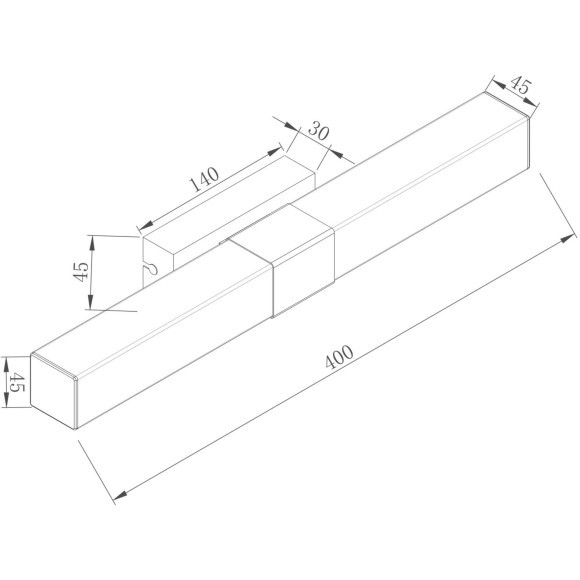 Подсветка для зеркал и картин Maytoni MIR006WL-L8CH Glanz LED 8W
