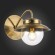 SLE110101-01 Светильник настенный Античная бронза/Прозрачный E14 1*40W GARONNI