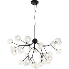 SL376.403.27 Светильник подвесной ST-Luce Черный/Прозрачный, Белый G4 LED 27*2W DEMELE