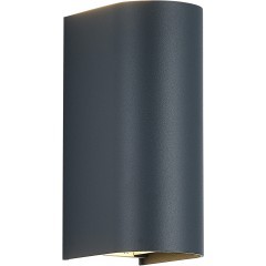 SL9516.701.01 Светильник уличный настенный ST-Luce серый/серый LED 1*10W 3000K/4000K/6500K BUST
