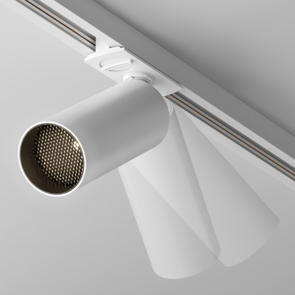 Однофазный двужильный светодиодный трековый светильник Maytoni Unity TR021-1-12W3K-W-W Focus LED 3000К 900Лм CRI90+ 50° 12Вт