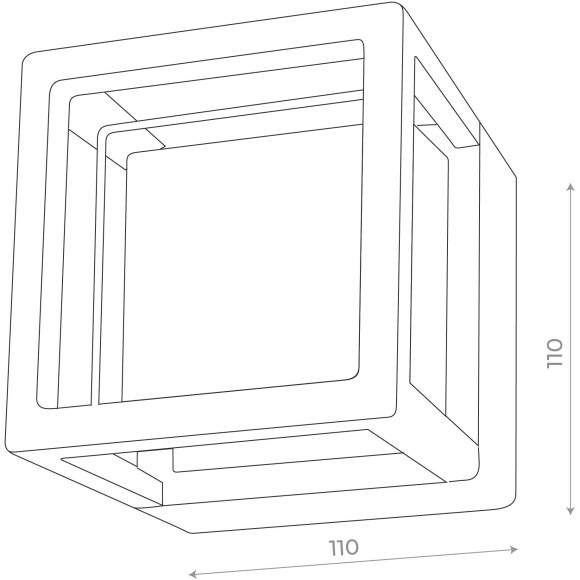 SL9504.401.01 Светильник уличный настенный ST-Luce Черный/Белый LED 1*5W 4000K ALCENO
