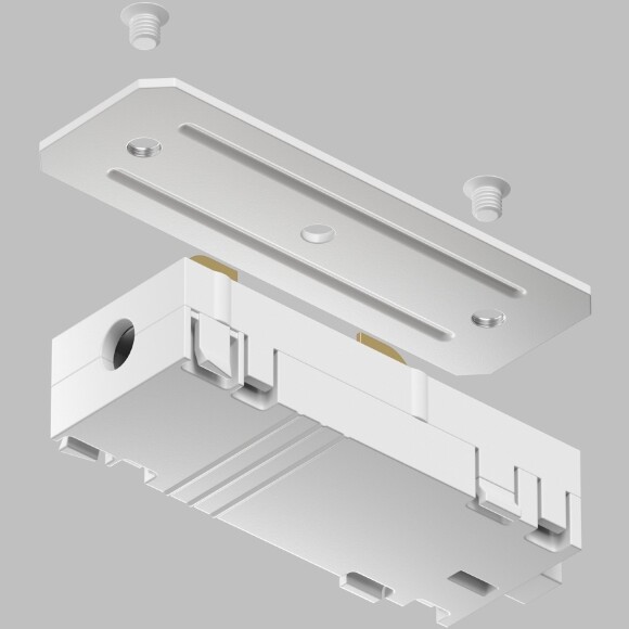 Соединитель питания прямой Smart 220V Denkirs TR2101-WH