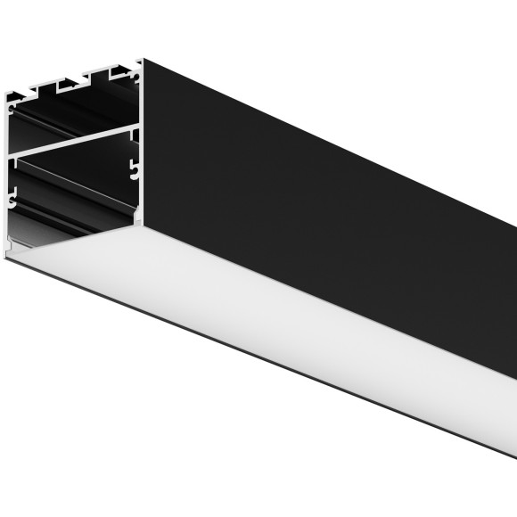 Алюминиевый профиль накладной-подвесной 50x50 (Черный, 3 м), ALM-5050T-B-3M 633009