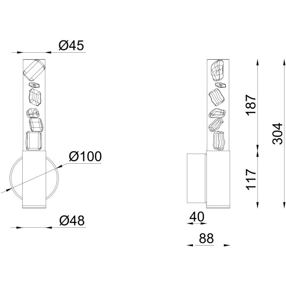Бра Favourite 4761-1W Icecube