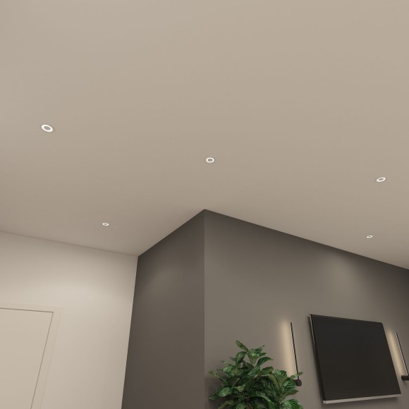 DK2700-WH Встраиваемый светодиодный светильник, 7Вт, 3000К, 240Лм, CRI80, белый алюминий + акрил