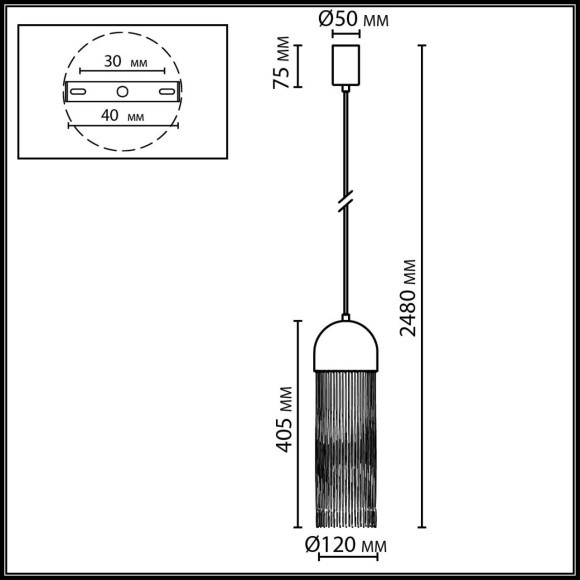 Подвесной светильник IP20 LED GU10 5W CORK 7073/1 Подвесной светильник IP20 LED GU10 5W CORK 7073/1