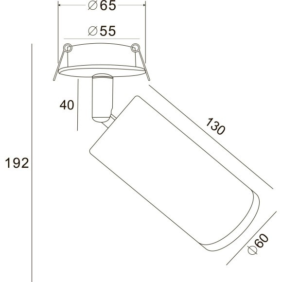 Встраиваемый светильник Maytoni C018CL-01MG FOCUS под лампу 1xGU10 50W