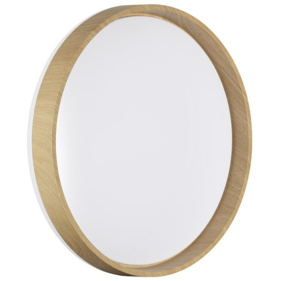 7684/DLN Коричневый круглый настенно-потолочный 39см светильник с перекл. цветовой температуры на драйвере 48Вт 5047Лм 3000;4000;6000К CRI80 IP43 CCT SONEX GARI WOOD