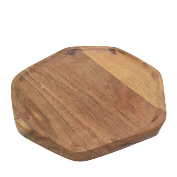 427046 FORLEYET Декоративная тарелка дерево натуральный коричневый L300, B270, H25