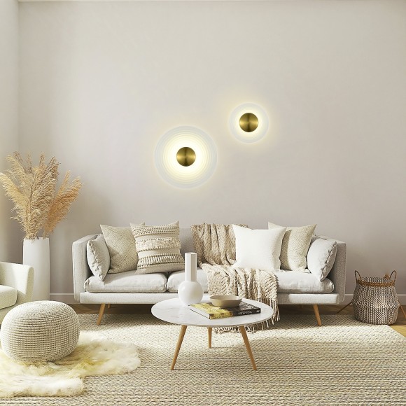 SL6125.311.01 Светильник настенный ST-Luce Латунь/Прозрачный LED 1*6W 3000K MOON SL6125.311.01 Светильник настенный ST-Luce Латунь/Прозрачный LED 1*6W 3000K MOON