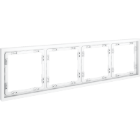 VLS100402 Рамка пластиковая для электрических изделий белого матового цвета VOLTUM серии S70 на 4 поста (белый матовый)