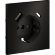 VLSM001012 Накладка металлическая для розетки с заземлением и защитными шторками, с зарядкой от USB (ТИП С + ТИП A) антрацитового цвета VOLTUM S70 Metal (антрацит)