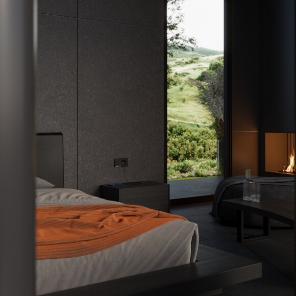 VLSM001012 Накладка металлическая для розетки с заземлением и защитными шторками, с зарядкой от USB (ТИП С + ТИП A) антрацитового цвета VOLTUM S70 Metal (антрацит)