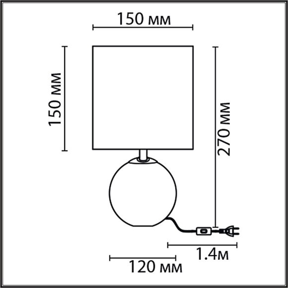 8229/1T CLASSI LN25 бежевый, керамика/текстиль Настольная лампа E14 1*40W 220V KOHALA