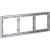 VLS100316 Рамка пластиковая для электрических изделий серого цвета VOLTUM серии S70 на 3 поста (серый)