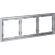 VLS100316 Рамка пластиковая для электрических изделий серого цвета VOLTUM серии S70 на 3 поста (серый)