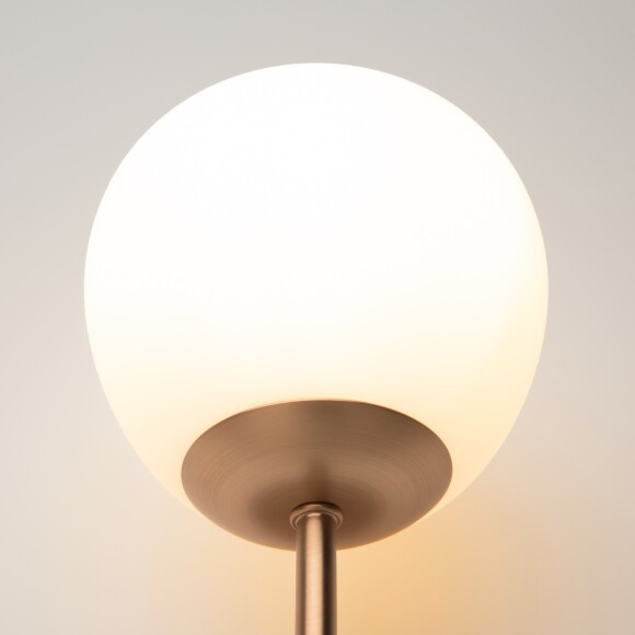 Бра Maytoni Erich MOD221-WL-01-G латунь, настенный светильник шар стекло, 1xE14, дизайнерское бра