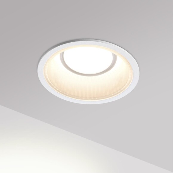 Novotech CLARTE 359875 Белый круглый встраиваемый светильник диаметром 95мм, с CCT переключателем цветовой температуры LED 12Вт 670Лм CRI≥90 80° 3000-4000-6000К IP20 220V (коэффициент пульсации<1%)