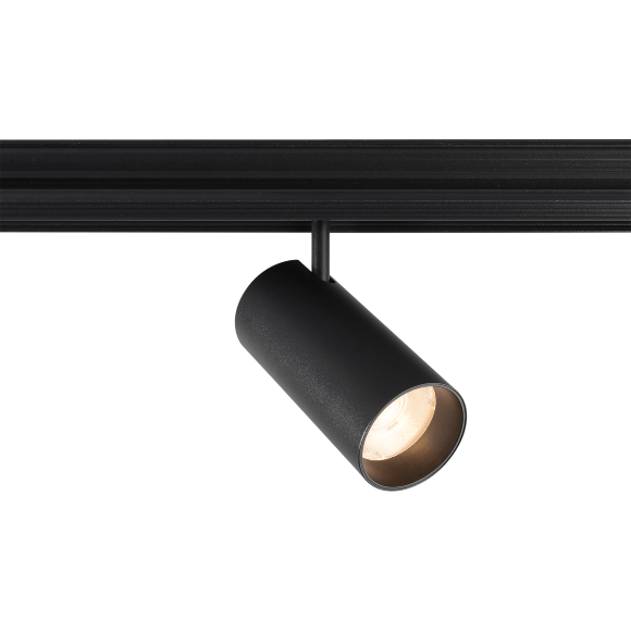 Crystal Lux CLT 0.33 003 20W BL 3CCT-SMART 1409/376 Черный магнитный трековый спот с CCT переключаемой цветовой температурой или SMART управлением (при исп. драйвера CLT 0.203 08/09 SMART), 20Вт 1700Лм 3000,4000,6000К 24° CRI90 48V