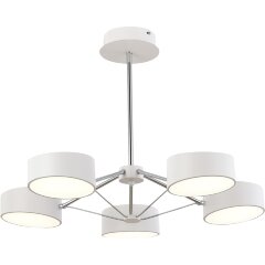 SLE6005-502-05 Светильник потолочный Белый, Хром/Белый LED 5*10W VALLE