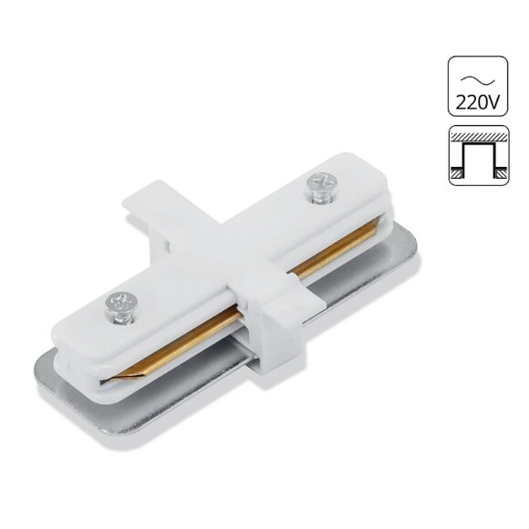 Прямой соединитель для встр. в ГКЛ однофазного шинопровода Arte Lamp A130133 Прямой соединитель для встр. в ГКЛ однофазного шинопровода Arte Lamp A130133