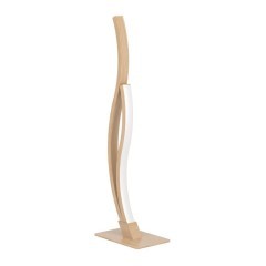 901213 GRISOLIA Светодиодная настольная лампа с механическим выключателем, 12Вт, 1500Лм, 4000К, белый/коричневый, L140, W90 901213 GRISOLIA Светодиодная настольная лампа с механическим выключателем, 12Вт, 1500Лм, 4000К, белый/коричневый, L140, W90