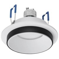 900456 Встраиваемый светильник CAROSSO, 35W (GU10), ?93, алюминий, черный, белый