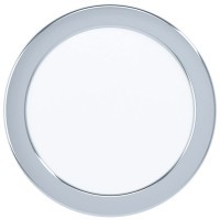 99205 Светодиодный встраиваемый светильник FUEVA 5, 11W (LED), ?166, ET26, IP44, 1350lm, 3000K, сталь, хром