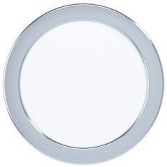 99205 Светодиодный встраиваемый светильник FUEVA 5, 11W (LED), ?166, ET26, IP44, 1350lm, 3000K, сталь, хром