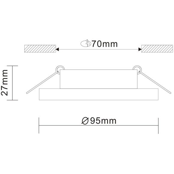 ST205.508.01 Св-к встр. Белый GU10 1*50W D95xH27 220V Без ламп Встраиваемые светильники ST205.508.01 Св-к встр. Белый GU10 1*50W D95xH27 220V Без ламп Встраиваемые светильники