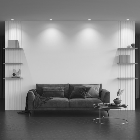 Гипсовый светильник под покраску Maytoni DL001-1-01-W Gyps Modern под лампу 1xGU10 35W