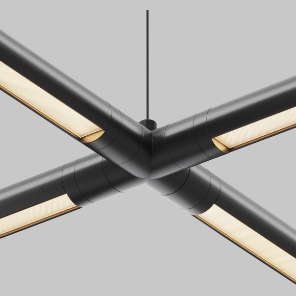 Х-образный вертикальный коннектор для системы Maytoni Shelf без ввода питания CA017TX-B